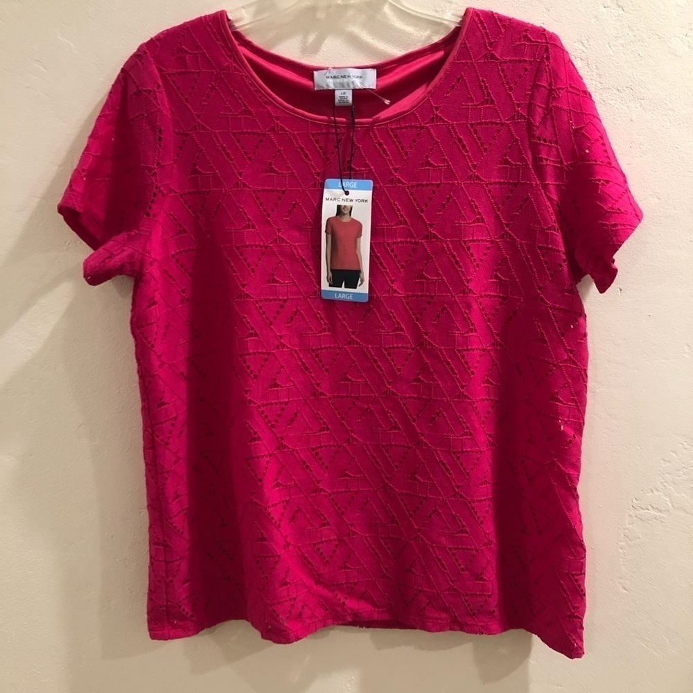 MARC NEW YORK TOP WOMANS LARGE SPRING ROSE